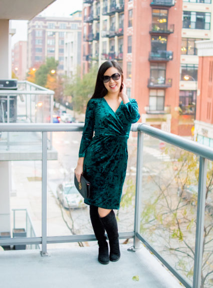 Outfit of the Day 11.17.17 – Velvet Dress