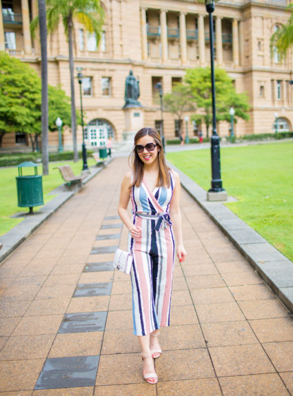 Pink and Blue Striped Jumpsuit – Brisbane, Australia