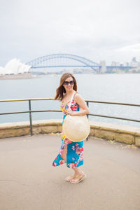 colorful floral print midi dress sydney australia