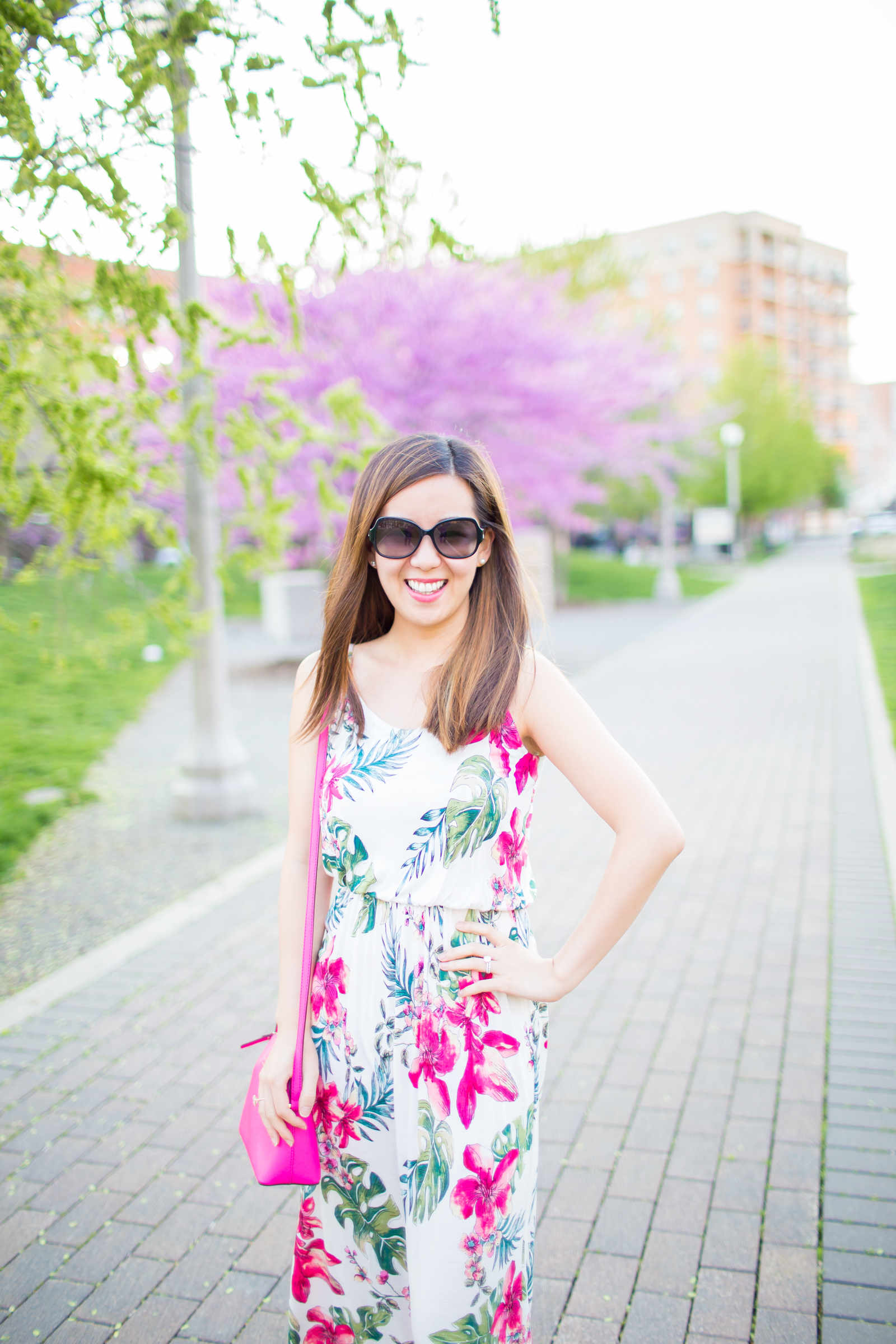 White Floral Knit Maxi Dress - Fashion & Lifestyle Blog by Tia Perciballi