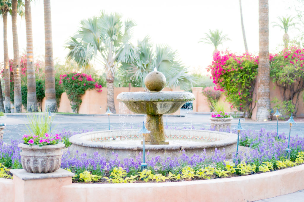 fountain at royal palms resort and spa scottsdale phoenix arizona tia perciballi fashion blog