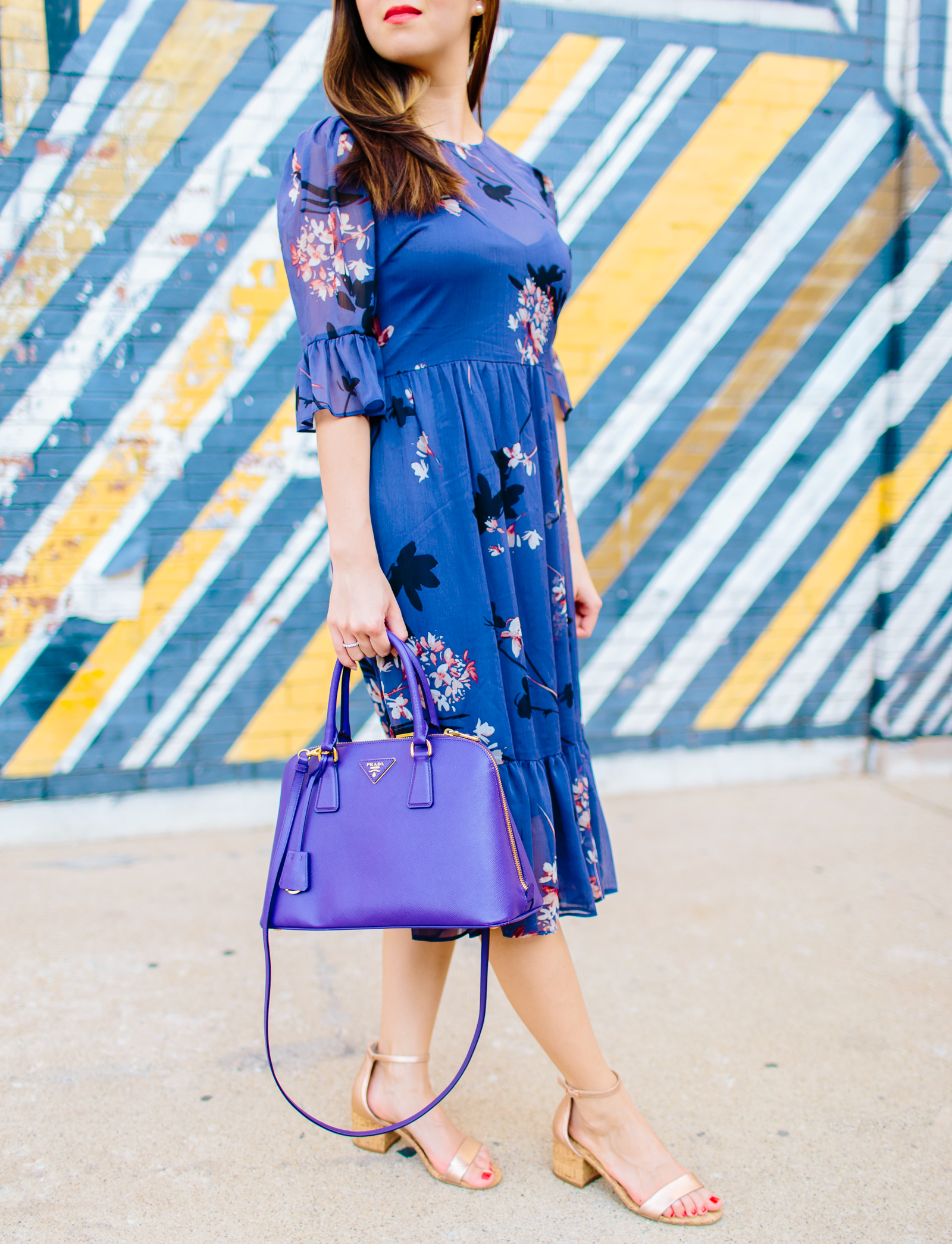 Avec Les Filles Floral Chiffon Blue Purple Midi Dress, Tia Talks: Are You Superstitious? Tia Perciballi Fashion & Lifestyle Blog