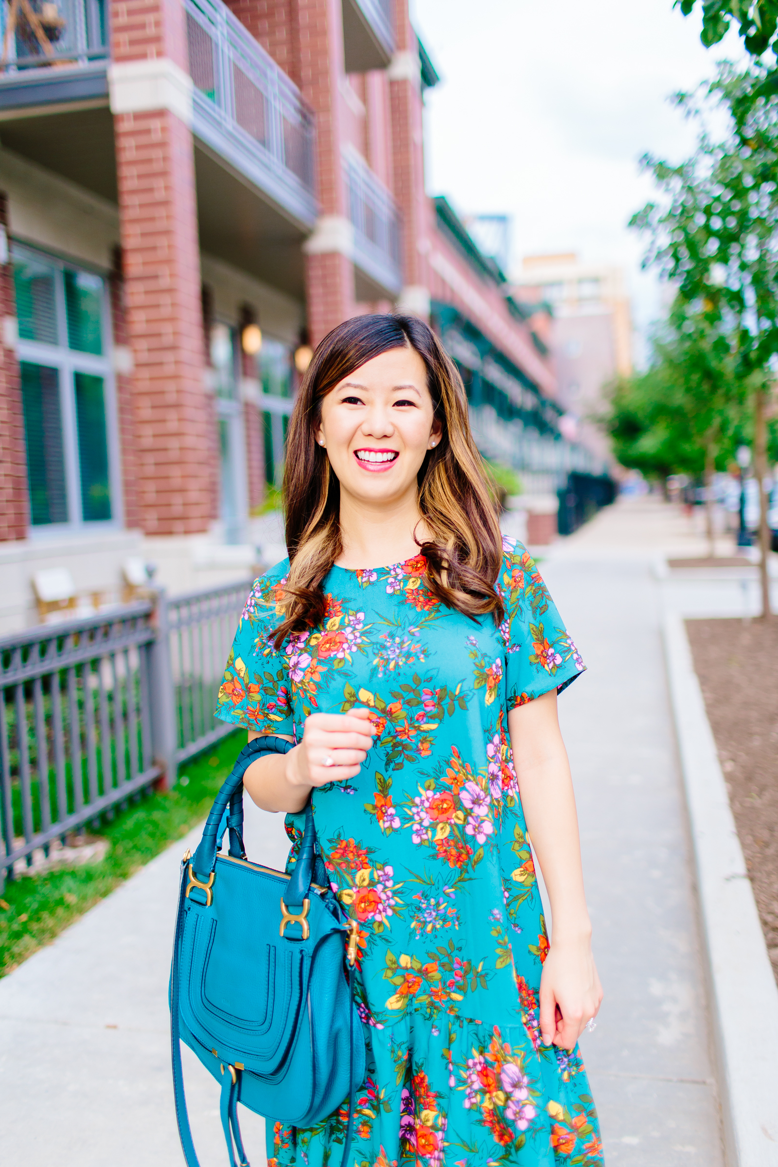 Halogen Floral Short Sleeve Ruffle Hem Dress, Making the Most of the Rest of Summer, Tia Perciballi Fashion & Lifestyle Blog