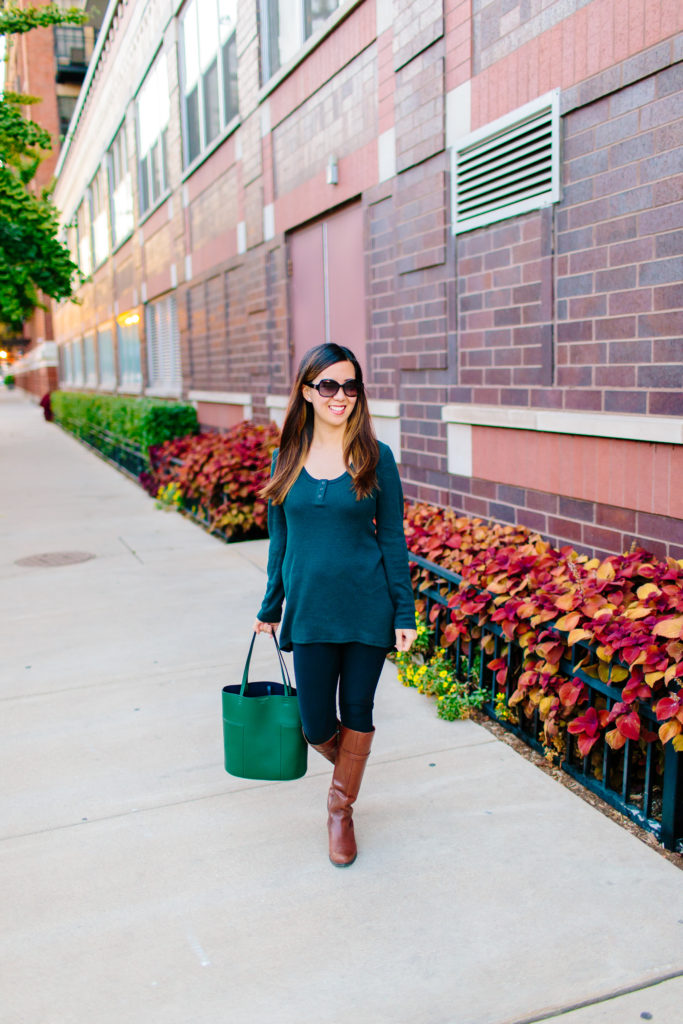 A Classic Henley for Fall - Tia Perciballi - Fashion & Lifestyle Blog