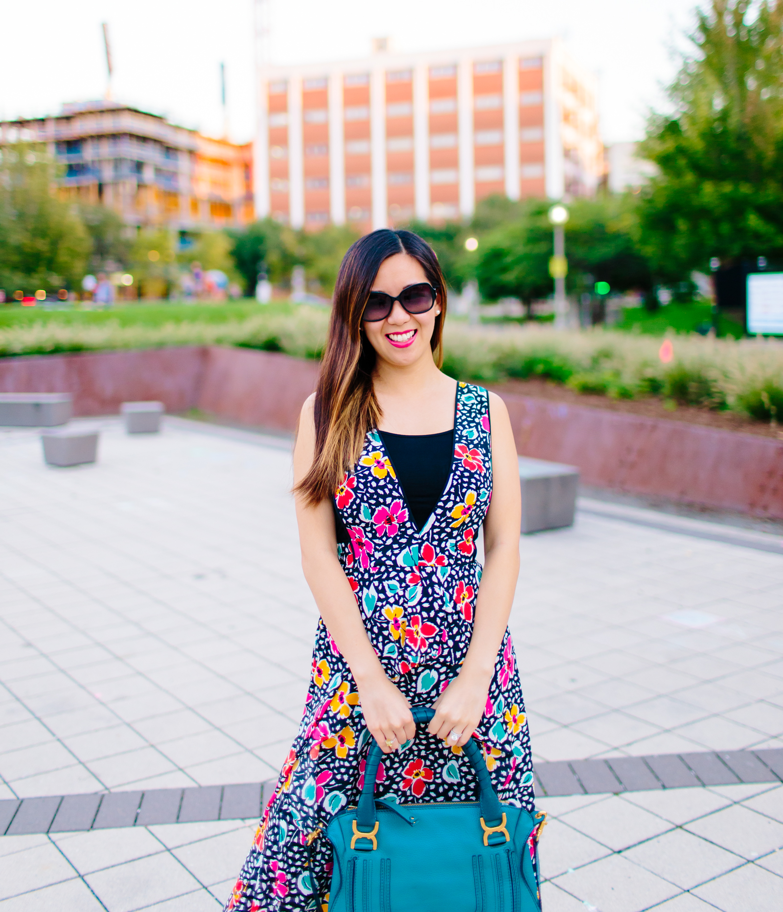 Topshop Black Floral Pinafore Dress, Making Summer Dresses Work for Fall, Tia Perciballi Fashion & Lifestyle Blog