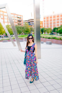 Topshop Black Floral Pinafore Dress, Making Summer Dresses Work for Fall, Tia Perciballi Fashion & Lifestyle Blog