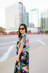 All-Occasion, Bold and Colorful Cowl Back Dress, Tia Perciballi Fashion & Lifestyle Blog