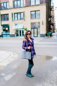 Plaid Coat for Fall or Winter, Tia Perciballi Fashion & Lifestyle Blog