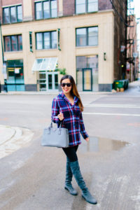 Plaid Coat for Fall or Winter, Tia Perciballi Fashion & Lifestyle Blog