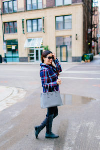 Plaid Coat for Fall or Winter, Tia Perciballi Fashion & Lifestyle Blog