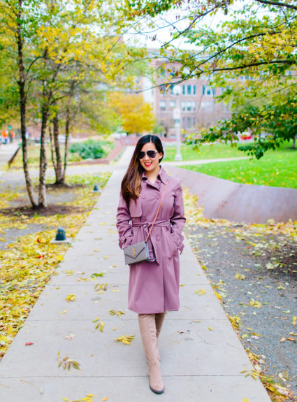 Dusty Rose/Lilac Trench Coat