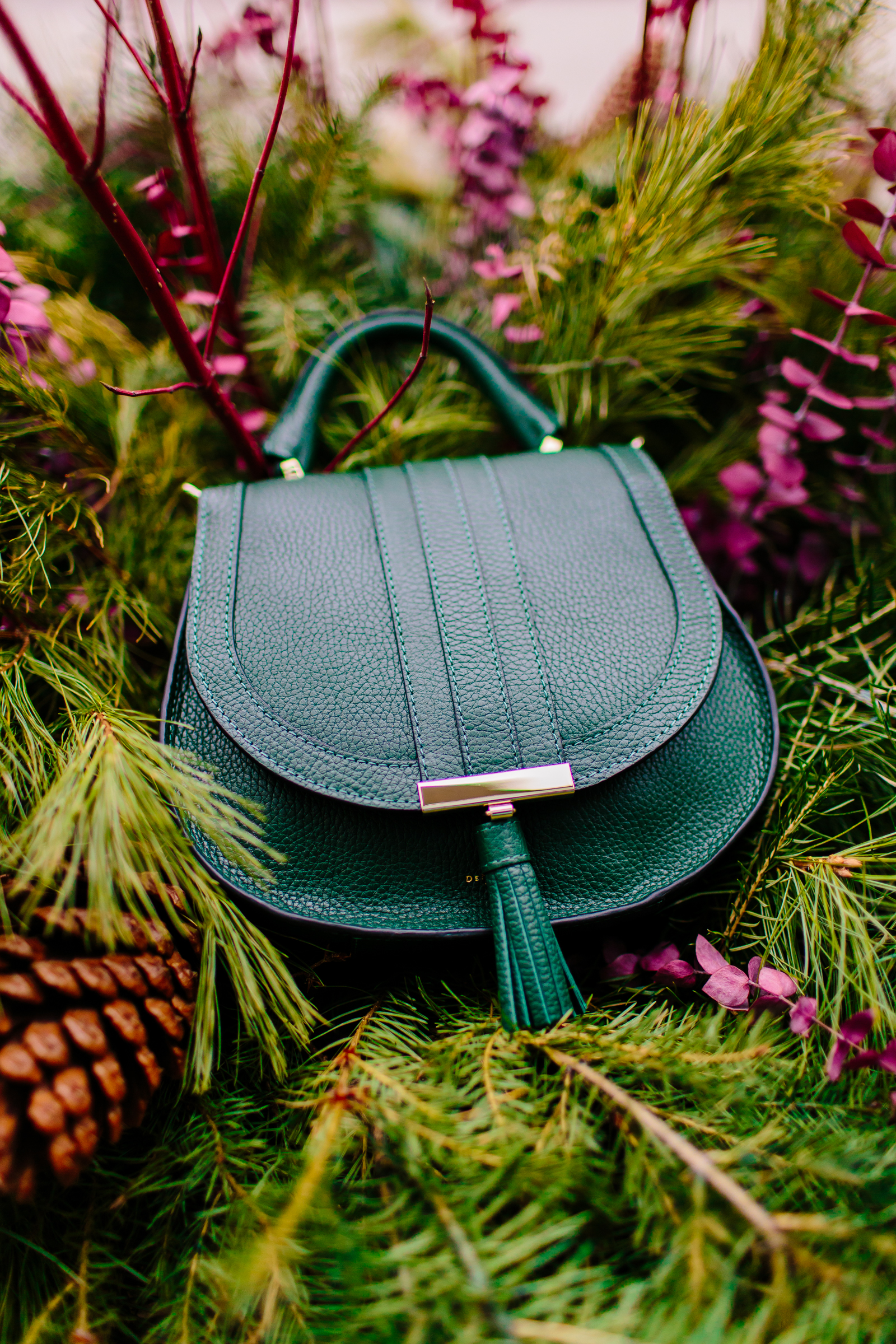 DeMellier Mini Venice Bag in Forest Green, Tia Perciballi Fashion & Lifestyle Blog