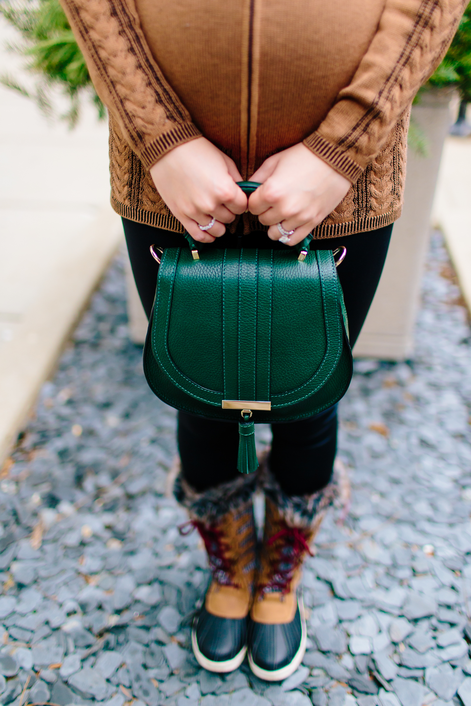 DeMellier Mini Venice Bag in Forest Green, Tia Perciballi Fashion & Lifestyle Blog