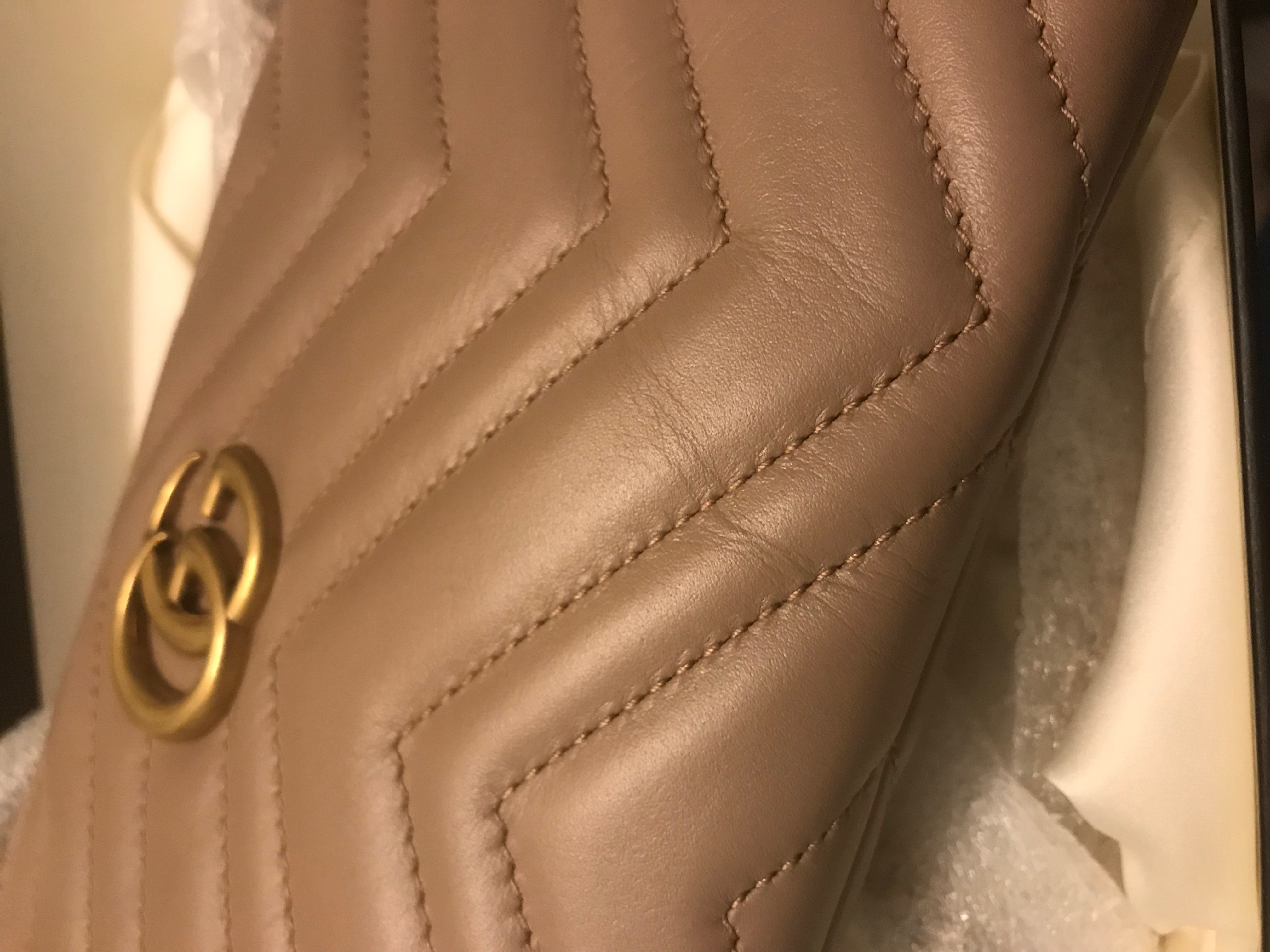 Gucci Marmont Leather Crinkled - Tia Perciballi