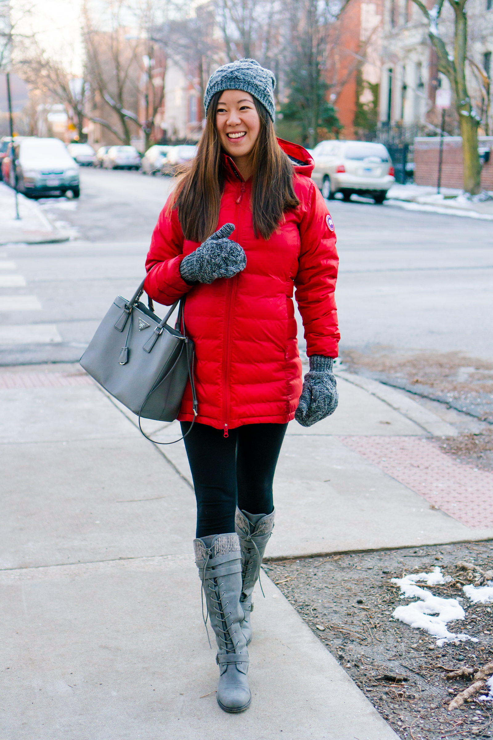 Fleece Lined Maternity Leggings Canada Goose