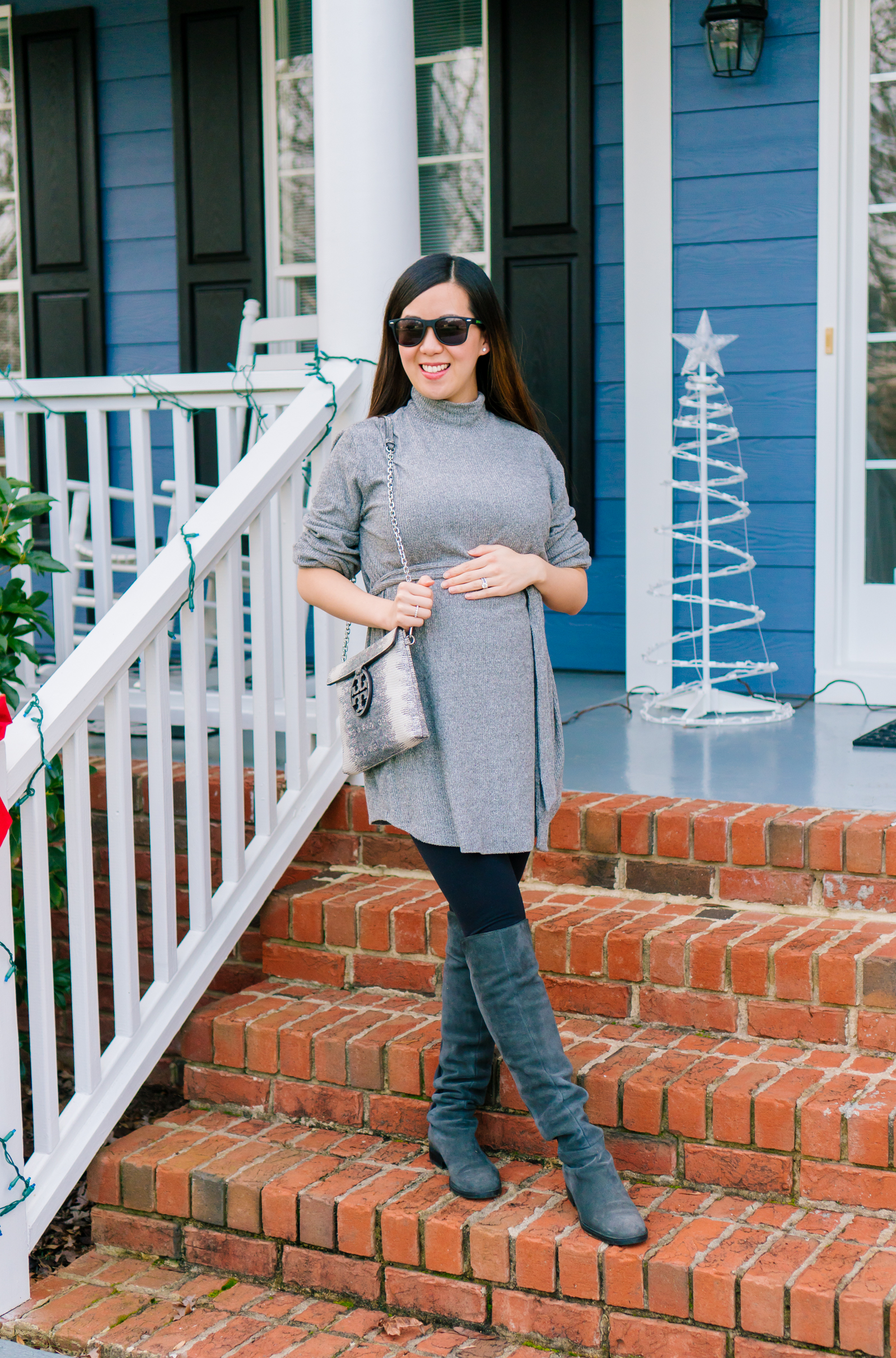 Belted Turtleneck Sweater Dress, Tia Perciballi Fashion & Lifestyle Blog