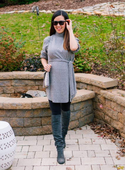 Belted Turtleneck Sweater Dress + Thoughts on the New Year