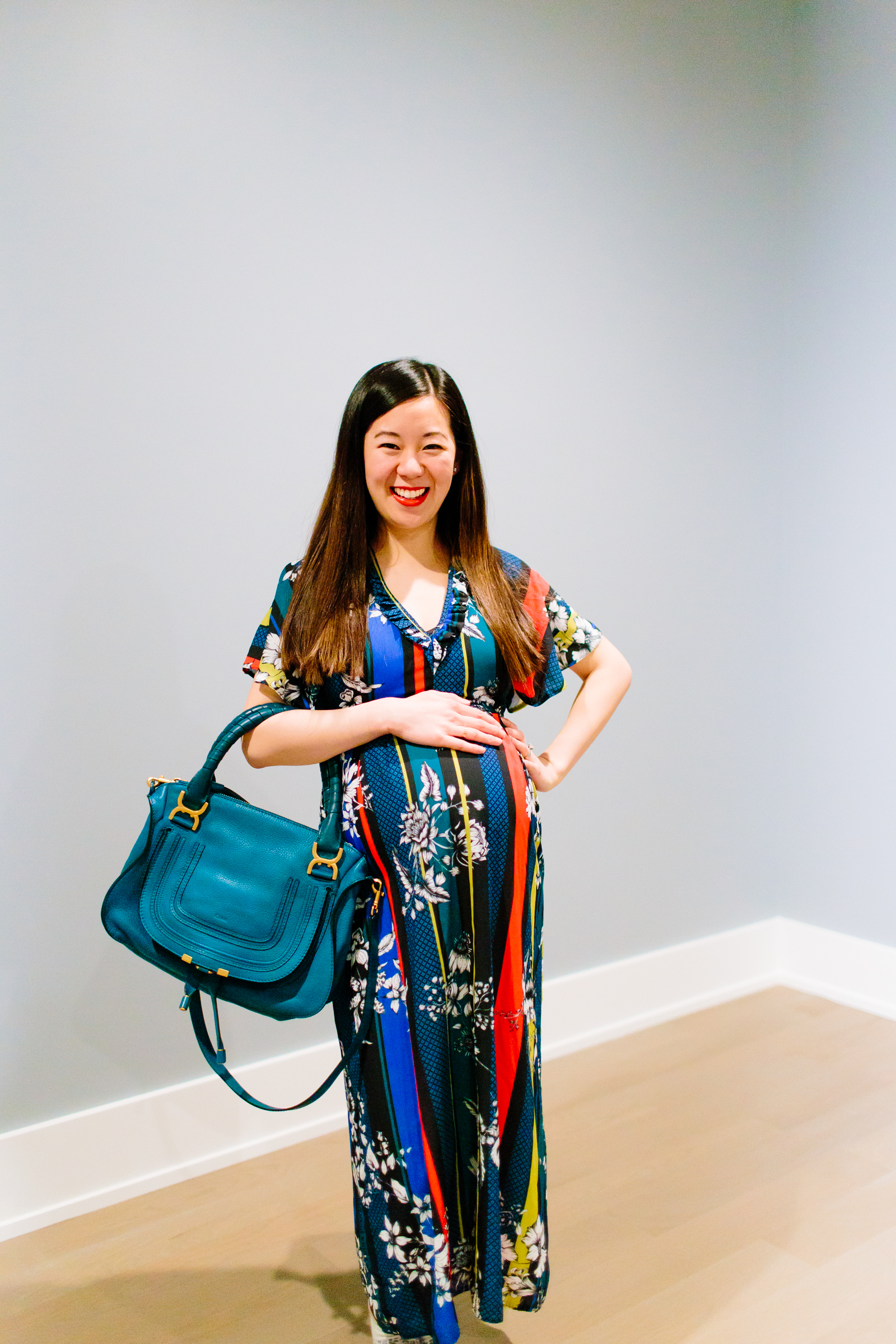 Colorful Maternity Dress, Tia Perciballi Fashion & Lifestyle Blog