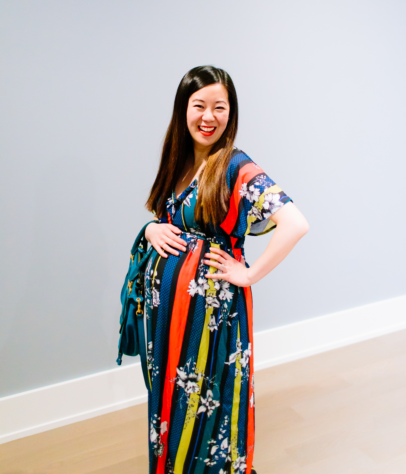 Colorful Maternity Dress, Tia Perciballi Fashion & Lifestyle Blog